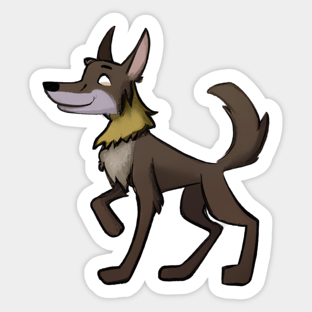 Cute Alpha Wolf Drawing Sticker by Play Zoo